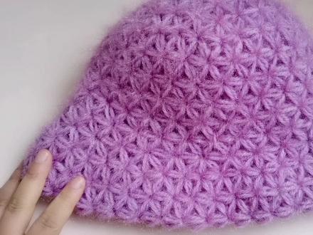 钩针编织满天星渔夫帽 厚实保暖教程一