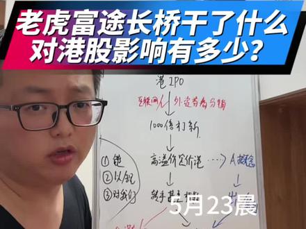 富途老虎长桥干了什么事儿?对周一港股影响多大? #证监会拟对老虎富途长桥严厉处罚 #外资券商 #港股打新 #港股 #港股通