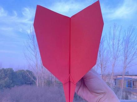 折雷翼号纸飞机,折法简单飞得远,手把手教会你 #折纸教程 #折纸飞机 #纸飞机教程 #抖音折纸 #手工折纸