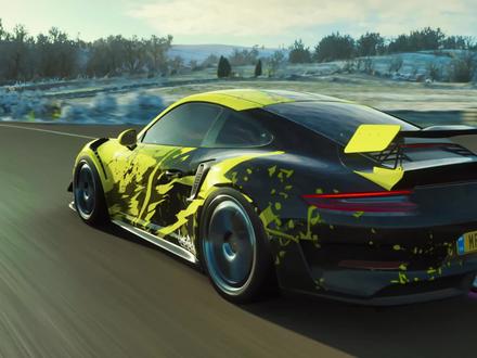 专为赛道而生,完美自吸蛙王,保时捷911 GT3 RS #极限竞速地平线4 #小雷游戏解说 #单机游戏