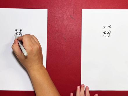 【亲子共创】马克笔绘画_疯狂动物城牛局长 一起来画非常霸气的牛局长吧!记得把你的作品发在评论区哦~#简笔画 #疯狂动物城 #牛局长 #马克笔手绘 #亲子互动