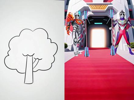 奥特曼 光之国!#奥特曼#儿童简笔画#奥特曼儿童动画片