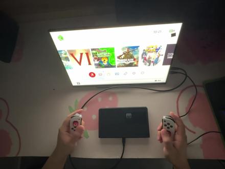 (搞屏研究社SWITCH连接便携显示器 switch树莓派 TYPE C线直连 #任天堂switch #投屏