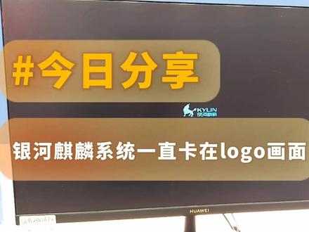 #今日分享:国产麒麟系统开机一直卡在logo画面,不能进入桌面