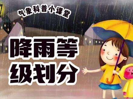 滁州气象科普小课堂之降雨等级划分#涨知识 #气象科普