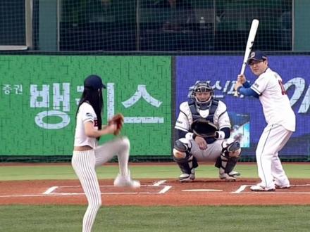 韩国女星开球⚾️5个封神名场面🔥 #张元英 #柳智敏 #开球 #女神