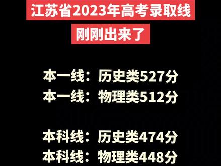 江苏省2023年高考录取线线刚刚出来了,今年文科和理科差距不大,本一线仅有15分之差,打破了前两年选物理类的优势。#上热门 #2023年高考 #高考 #2023高考成绩公布时间 #2023高考分数线