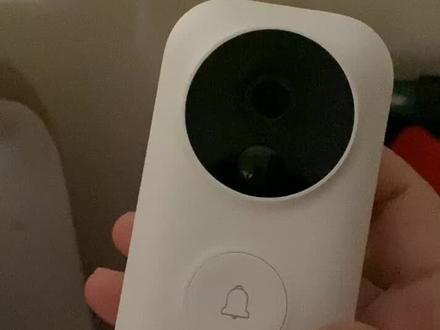 小米的新门铃,可联动小爱同学,语音可以自己设置,好玩