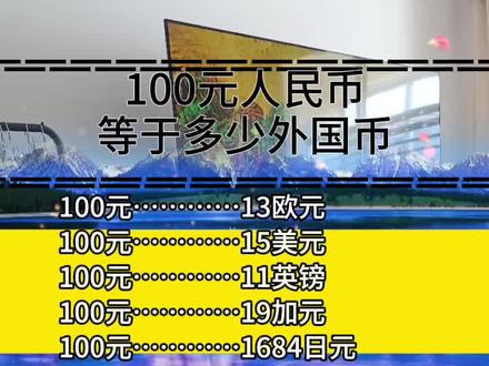 人民币兑换外币数值 金融小知识