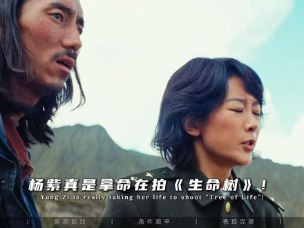 杨紫真是拿命拍戏!冻裂的嘴唇,蜕皮的脸,零下20度泡冰河里! #杨紫 #胡歌 #生命树 #可可西里 #巡山队