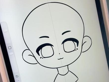 Q版头部,如何快速起型?#画画#板绘#零基础学画画#自学画画#QQ人