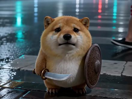 刀盾,请不要离开我!#我的刀盾 #良子 #南山校长 #宠物 #AI创作浪潮计划