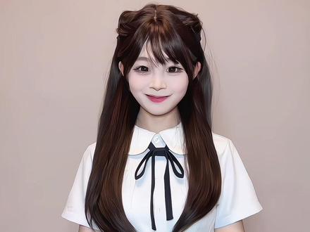 两个皮筋搞定垂耳兔发型教程~ #jk #发型 #教程