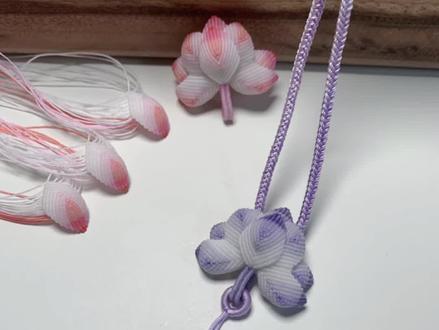 #编绳教程 #绳结 #手工编织 荷花扣头结尾