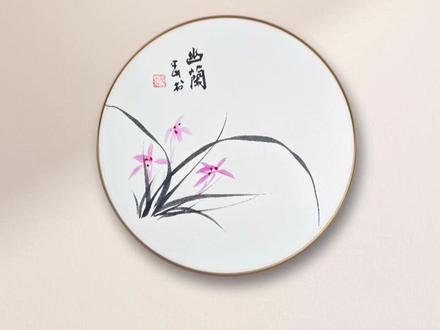 墨兰花开,暗香浮动#画画 #有手就行 #兰花 #水墨