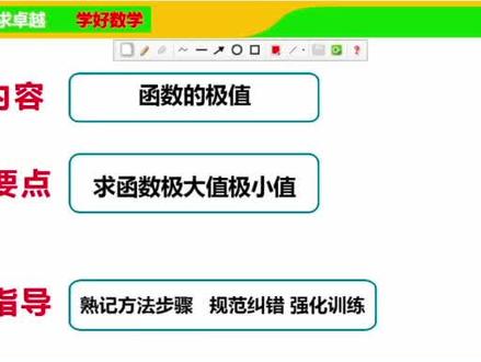 #高中数学 #导数基础知识 10
函数的极大值与极小值
#每日分享 一起学好数学