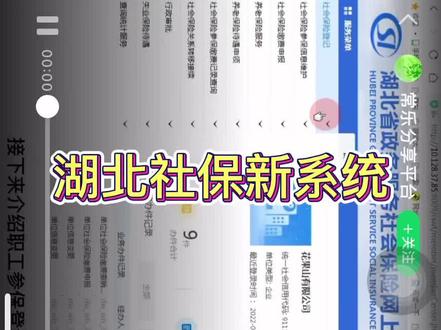 湖北社保新系统养老单个增员参与方法#社保