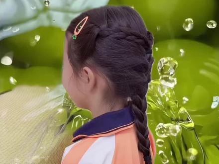 一学就会的简单发型#创作灵感#简单好看发型#日常儿童编发#编发教程每天分享#扎发教程@创作灵感小助手