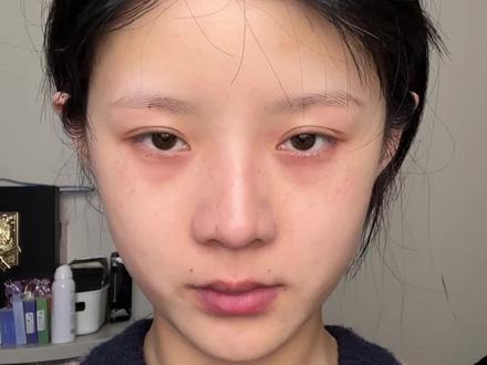 今天学这个厌世感中性妆 #妆容教程#厌世妆#中性妆#眼妆