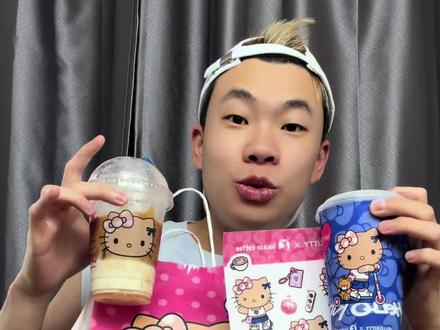 Hellokitty联名是用心了的!好难得两款都好喝 #测评 #瑞幸咖啡 #一杯漂亮水 #干将爱测评 #咖啡