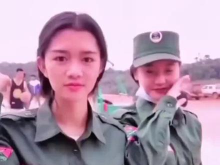 缅甸171军区女兵,了不起的守护者!