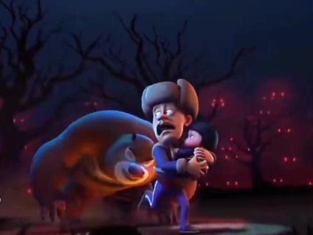 #手机拍摄 #熊大熊二突然变异,光头强吓坏了。