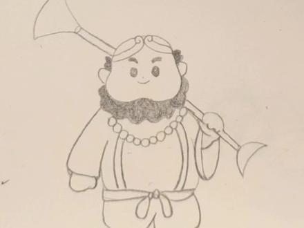 简单画沙僧#西游记 #简笔画#简笔画教程 #儿童简笔画 #画画教程