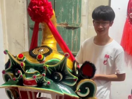 小B个虎狮头讲爱上千声,了有人爱#虎狮#狮艺#海陆丰传统文化