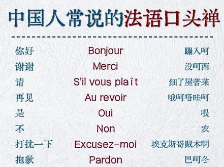 中国人常说的法语口头禅!!! #法语 #法语入门 #法语学习 #法语口语 #法语教学