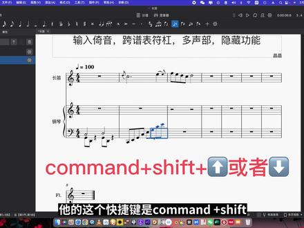 Musescore 4教程 倚音,跨谱表符杠,多声部,隐藏功能 #Musescore4教程 #打谱软件教程