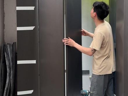 折叠门安装过程,视频5分钟