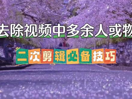 如何去除动态视频中多余人或物,剪映四种实用方法完美解决