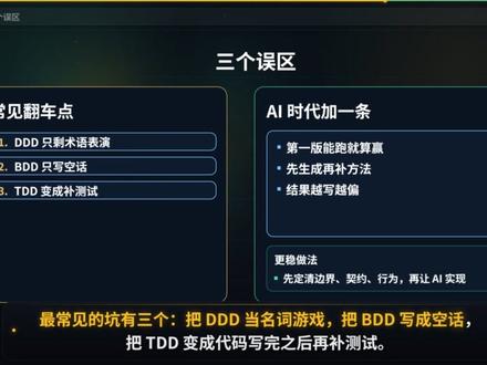 BDD、TDD、SDD、DDD(四) 串联方法,构建自己的流程
#SDD #TDD