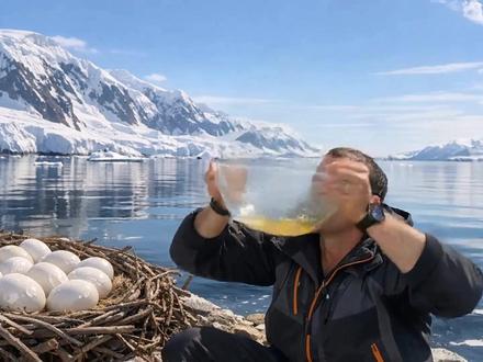 荒野求生:收集企鹅全家福这块~ #咕咕嘎嘎 #牢大 #搞笑 #企鹅 #和平超有AI