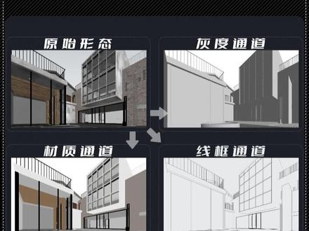 九类通道,一键生成,属实出图神器!!#创作灵感 #干货分享 #建筑设计 #景观设计 #建筑 #草图大师 #su #插件 @DOU+小助手@抖音小助手