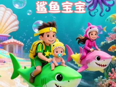 #dou上热门 早教益智儿歌《鲨鱼宝宝》#鲨鱼宝宝 启蒙早教 宝宝巴士 儿歌 歌曲#鲨鱼嘟嘟嘟儿歌 #儿歌100首最火 #早教儿歌