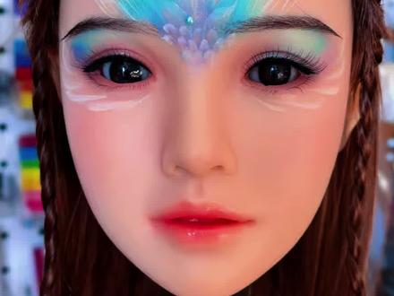 人鱼上岸既视感!这个梦幻鱼尾妆教程请码住。#梦幻美人鱼尾#儿童面部彩绘图案#美人鱼尾教程 #珠光铺色盘 #刀锋笔用法