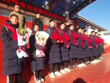 11月19日齐齐哈尔市一中男排全运会载誉归来#全运会#男排