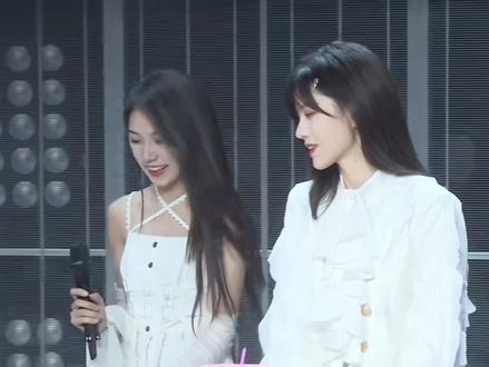 柏欣妤生日公演朱怡欣读信环节 #柏里挑怡 #SNH48