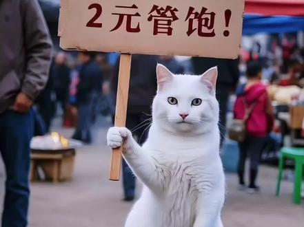 猫咪 #Ai在抖音#记录猫咪日常 #猫咪摆摊 #猫#会做饭的猫