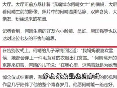 何晴葬礼举行!儿子手捧骨灰,遗像曝光惹泪目,廖京生现身送别#社会百态#真人故事#故事#人物故事#娱乐圈