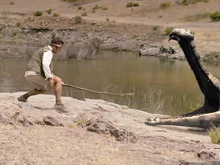 帝鳄上岸捕食居然是被逼的 #古生物 #远古巨兽 #史前巨鳄 #恐龙