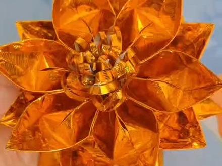 小莲花太好看了#热门 #手工折纸教程 #手工创意