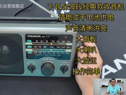 熊猫T-16全波段经典款收音机#熊猫收音机 #收音机