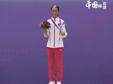 中国代表团年龄最小运动员崔宸曦摘金#亚运会 #杭州亚运会