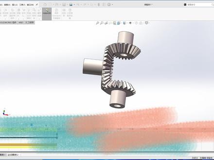 solidworks伞齿轮传动动画#solidworks #solidworks教学 #solidworks机械设计 #solidworks培训班 #非标机械设计