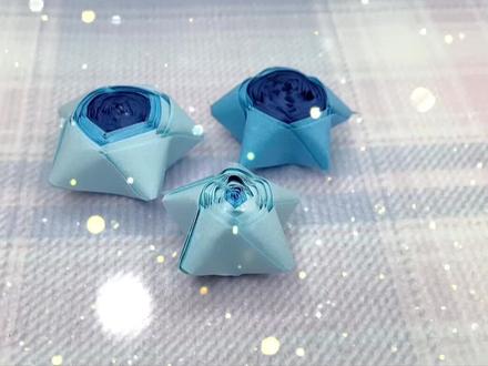 星星的多种折法,有手就能学会,穿上花杆,满天星就完成啦,快点学起来吧#手工教程 #手工diy #创意手工