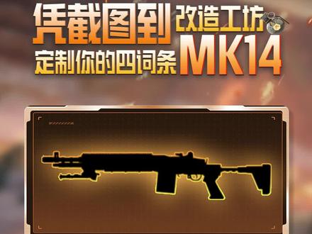 改造工坊定制挑战 定制你的四词条MK14#和平精英 #和平精英地铁逃生