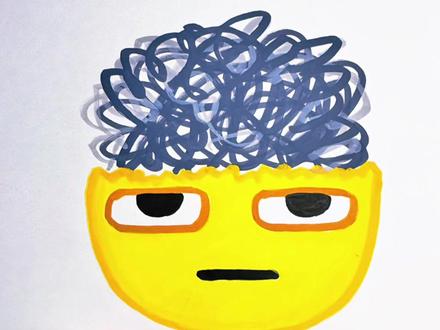 谁说画画不可以乱涂的!#热门 #丙烯马克笔#跟着抖音学画画 #表情包 #简笔画