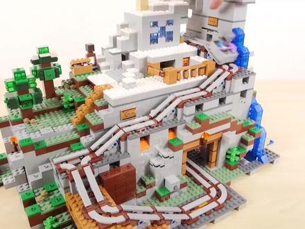 开箱,乐高Minecraft我的世界系列,21137山岭洞穴!
